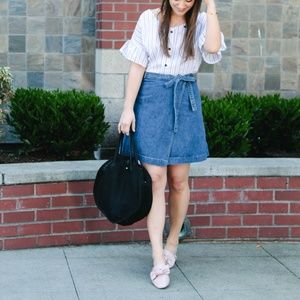Gap Denim Wrap Skirt